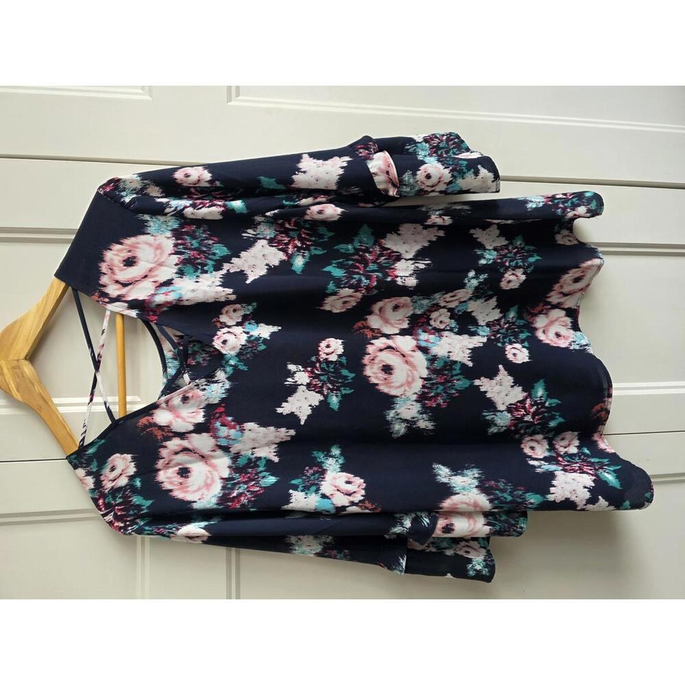 DR2 Women's Floral Print Blouse Size L